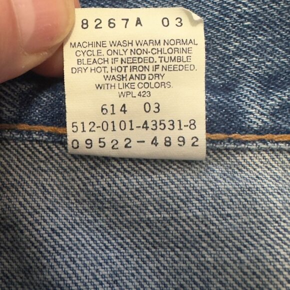 Vintage Levi's 550 Jeans Women's Size 18 Relaxed Fit Tapered Leg Made in USA - Picture 12 of 12
